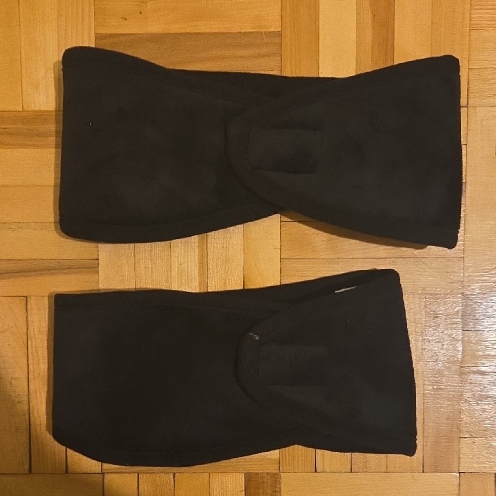 Vintage Black Fleece Headband/ear Warmers